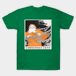 Christmas Santa Design Vintage Style T-Shirt